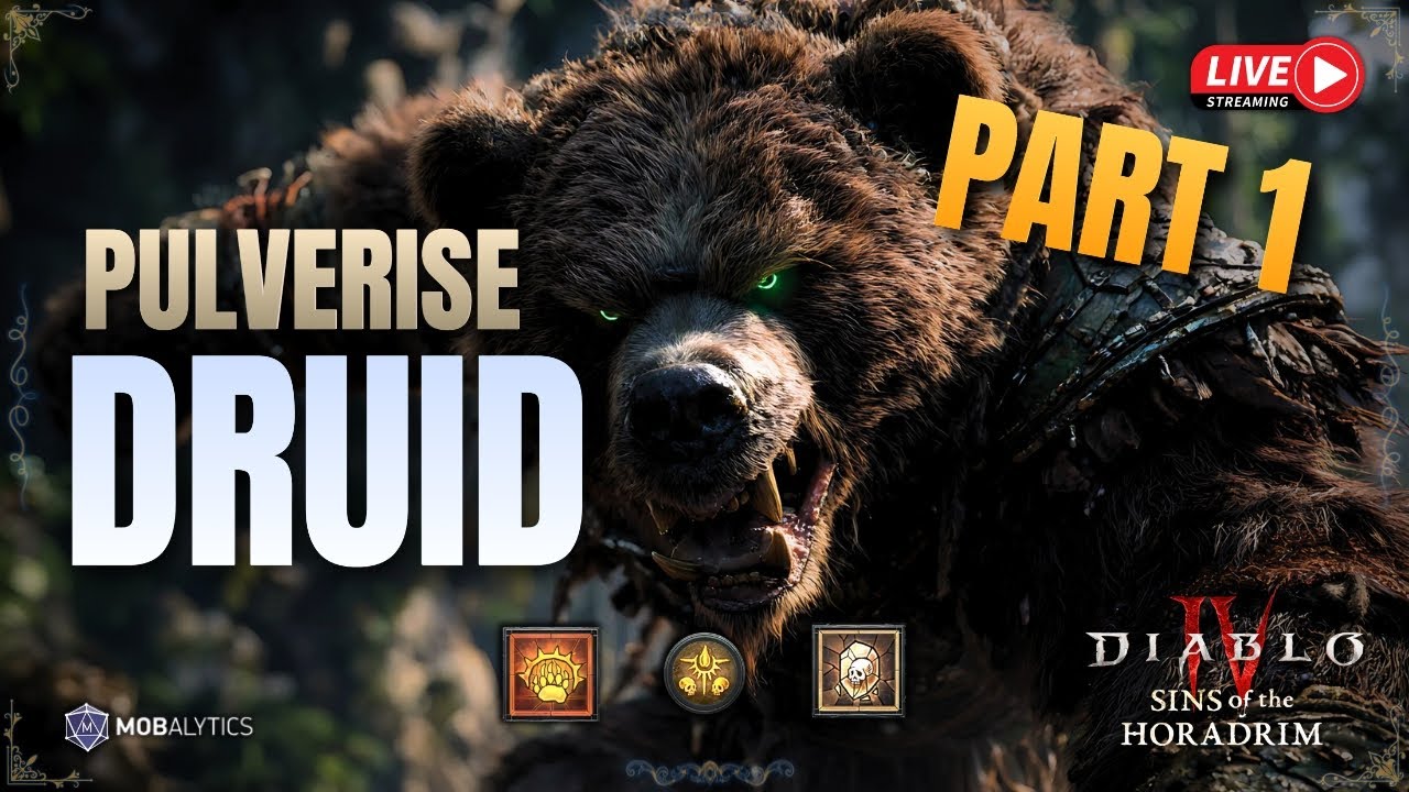 [Diablo 4] Hulk Smash Druid || Levelling & Early End Game || Part 1