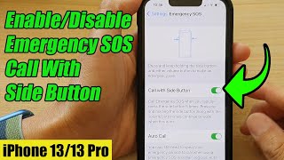 iPhone 13/13 Pro: How to Enable/Disable Emergency SOS Call With Side Button screenshot 2