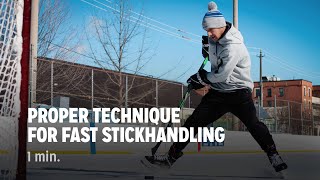 Proper Technique for Fast Stickhandling