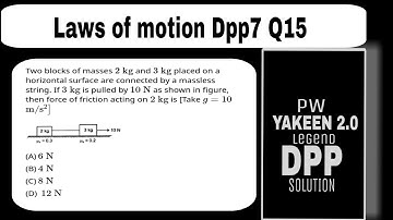 two blocks of masses 2 kg and 3 kg placed on a horizontal surface area connected by a massless stri