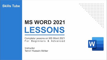 25. MS Word 2021 Lessons - Insert Tab | Header and Footer | Problem 2 of 6 | Skills Tube