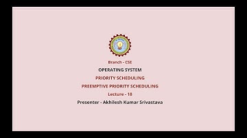 Operating Systems | Priority Scheduling Preemptive Priority Scheduling| AKTU Digital Education