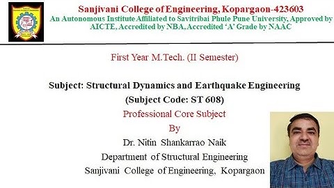 Structural Dynamics and Earthquake Engineering- Introduction