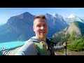 Exposing illegal drone flight at lake louise hiking lake agnes big beehive little beehive