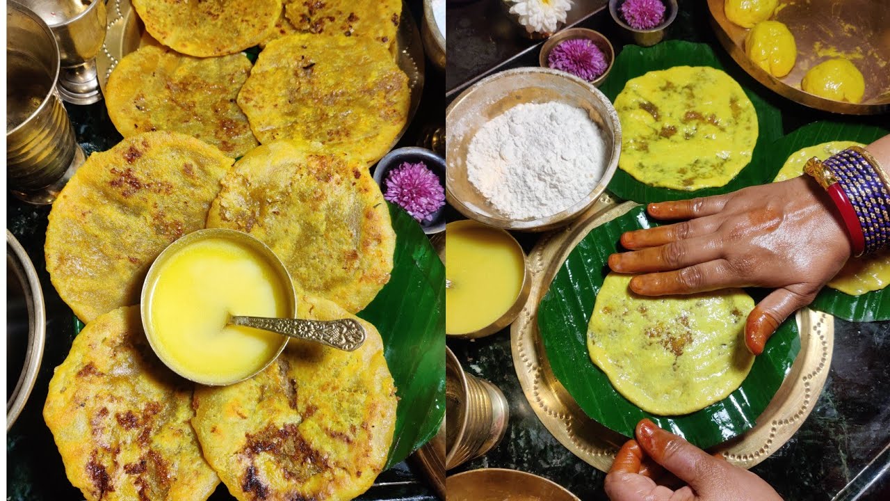 Coconut / pooran  poli  Recipe. Delicious Thengai poli Recipe