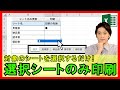 ExcelVBA【実践】印刷したいシートをまとめて印刷する機能を作成！作業効率UP！【解説】