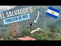 Subí a la TIROLINA de BICI en El Salvador 🇸🇻  (Ruta de las flores)