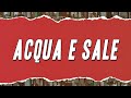 MinaCelentano Acqua E Sale Testo MinaCelentano Acqua E Sale Testo