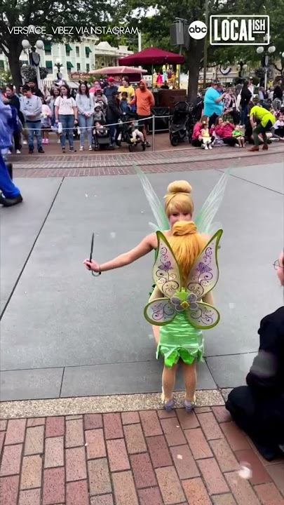 Little girl's dreams come true while meeting Tinker Bell
