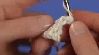 Decrease 2 open squares - learn Filet Crochet Profile
