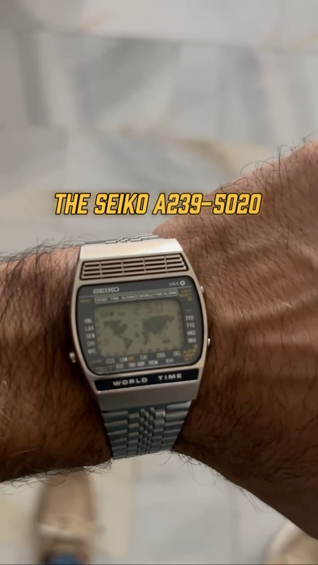 SEIKO セイコー アトラス A239-5020 ワールドタイム SEIKOセイコーアトラスA239-5020 動作品 ワールドタイム