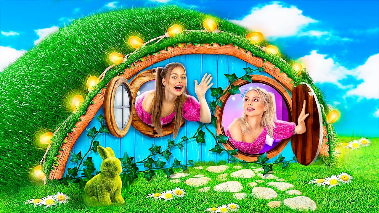 أحنا بنينا غرفة سرية تحت الأرض! مفاجأة أختى بغرفة سرية