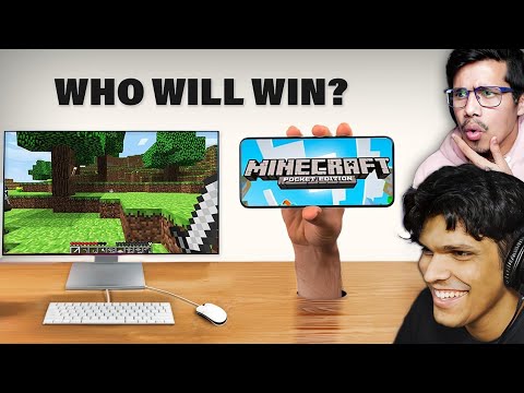 Minecraft Mobile VS PC  Who will Win with GamerFleet