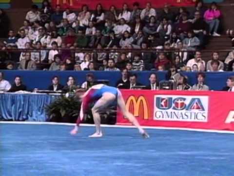 Elena Dolgopolova Floor Exercise 1995 McDonald S American Cup