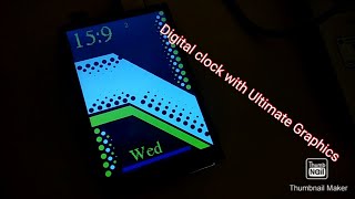 Digital clock with Ultimate Graphics
