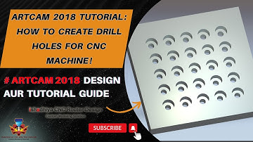 ArtCAM 2018 Tutorial How to Create Drill Holes for CNC Machine! #tutorial #ishadhiya #art #drill
