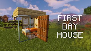 Minecraft: How To Build Mini Survival House Tutorial screenshot 4