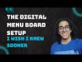 The digital menu board setup I wish I knew sooner