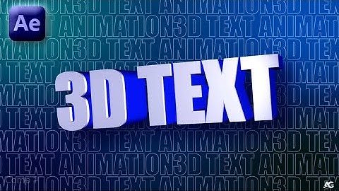 3D Text Animation in After Effects - After Effect Tutorial - No Plugins