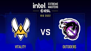 Vitality vs Outsiders | Map 1 Overpass | IEM Rio Major 2022 - Challengers Stage