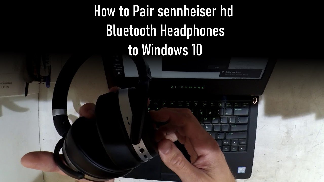 Aan boord schoolbord kosten How to Pair sennheiser hd 4.50 to Windows 10 - YouTube