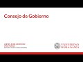 Consejo de Gobierno.Sesión ordinaria Universidad de Salamanca