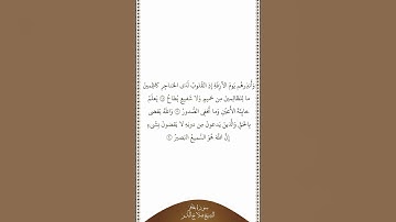 تلاوة في دقيقة سورة غافر الآيات ١٨ ٢٠ الشيخ صلاح البدير