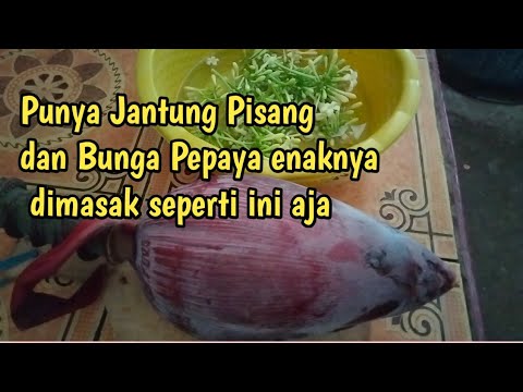 Resep Tumis Jantung Pisang Bunga Pepaya