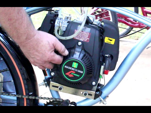 4-stroke bicycle engine kit with electric start CUBELLIN 100CC 3HP Gas Powered Engine Motor Kit Single Cylinder Air Cooling Bicycle Conversion Kit 2KW Recoil Bicycle Engine Kit (Chain Style) : Sports & The low fuel consumption engine is very energy efficient and economical Anqidi Full Set 4-Stroke 53CC