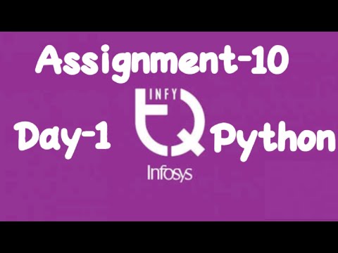 INFYTQ Python Assignment-10 Day-1