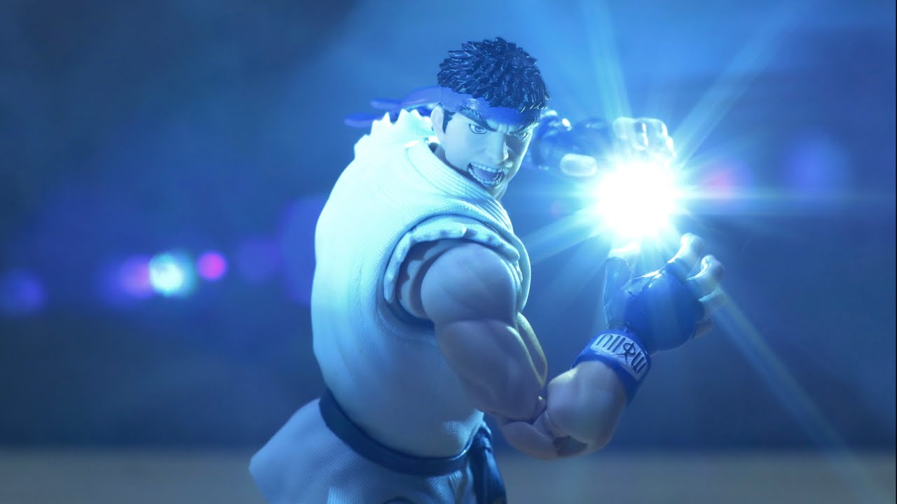 【MAKING】Street Fighter V Ryu's Hurricane Kick and Hadoken Stop Motion YouTube