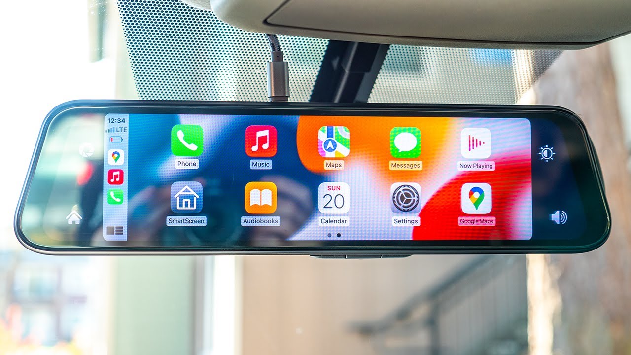 Mirror Dash Cam Wireless CarPlay & Wireless Android Auto, Dash Cam Fro –  OttoNavi
