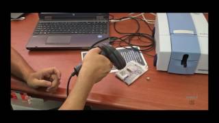 Using barcode scanners with spectrometers