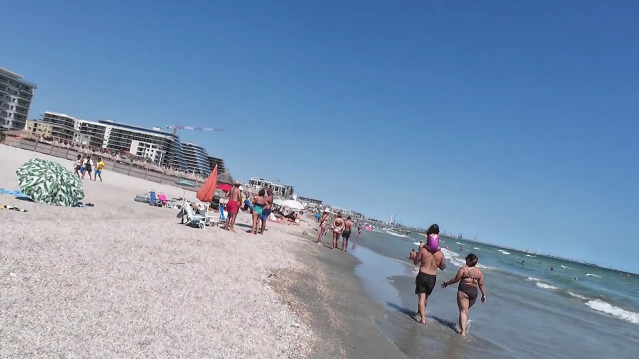 Plimbare pe Plaja Mamaia Nord