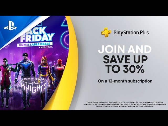 PlayStation on X: Black Friday starts THIS Friday for PS Plus