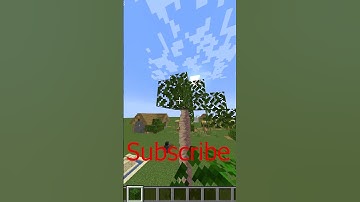 How to build palm tree in minecraft #shorts