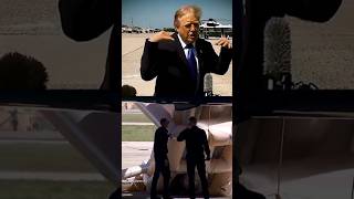 Trump tarmac drama as emergency slide deployed