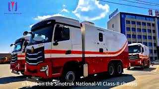 Oilfield Logging Truck Driving on Road | Truck Mounted Wireline Logging Unit for Well Services