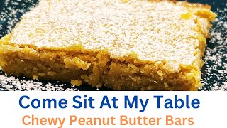 Chewy Peanut Butter Bars - only 6 ingredients!