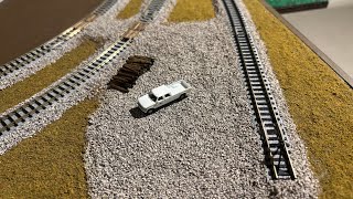 N Scale Layout On A Door: Scenery Update