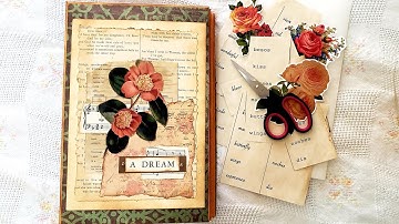 Making a Beautiful and Easy Ephemera Folio Cover - Process Video.