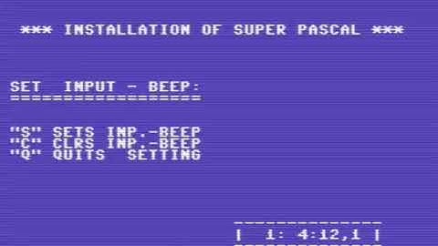 C128 COMMODORE 128 super pascal 128 data becker 19 xxv6 1
