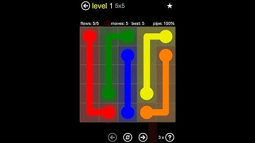 Flow free walkthrough - Regular pack - 5x5 - levels 1 - 30