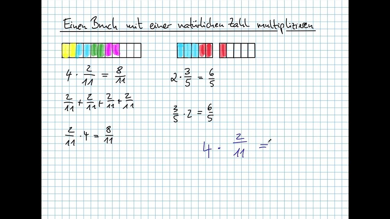 M 06 Eine natürliche Zahl mit einem Bruch multiplizeren YouTube