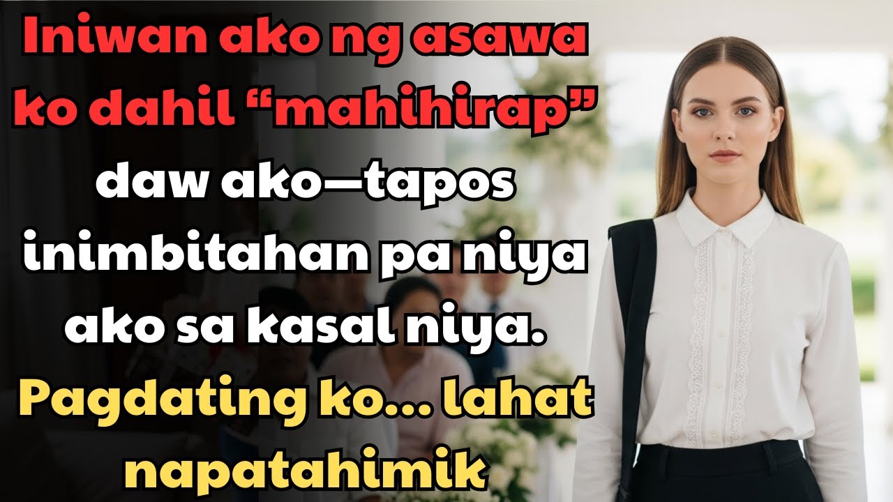 Iniwan ako ng asawa ko dahil “mahihirap” daw ako-nang dumating ako sa kasal niya,tumahimik ang lahat