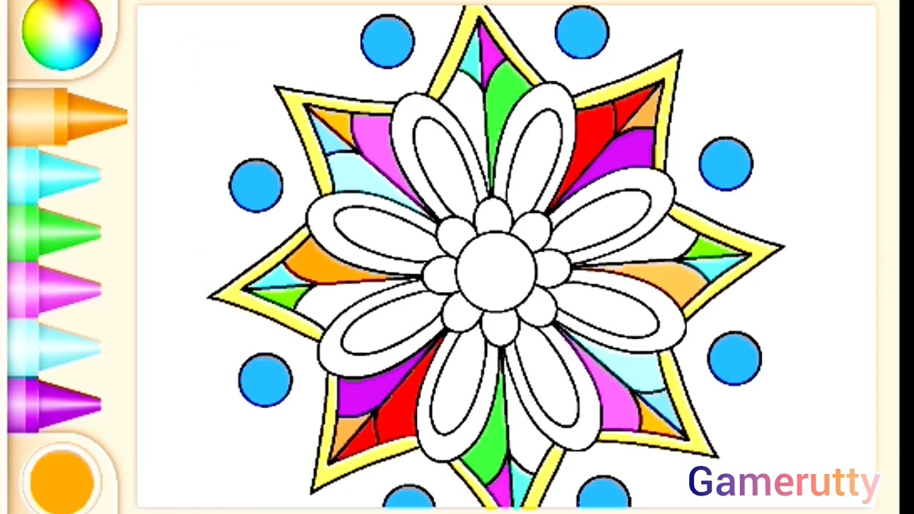 Easy Mandala Coloring Game – Fun & Relaxing Gameplay  | Gamerruty
