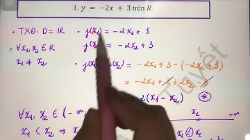 Toán 10. CĐ3. T4.Xét tính Đồng biến - Nghịch biến của hàm số