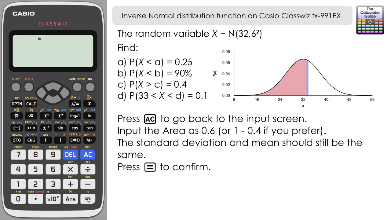 Normal distribution calculator