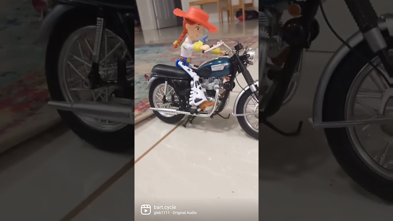 My kids put Jessie on my Triumph Model