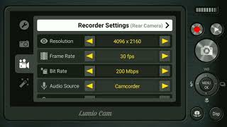4k video Recording apk। 4k Camera app।3840x2160 (16:9) 4k।DSRL Camera App। (4096x2160) 4k+ screenshot 2